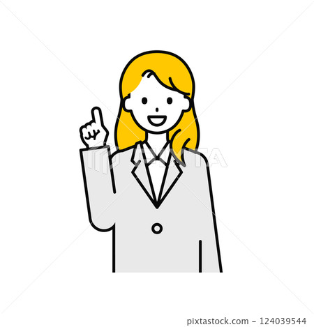 上半身pose_簡單的上班族女人03 124039544