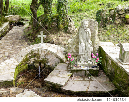 Tap for drinking water on Camino de Santiago 124039884