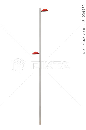 Street lamppost, isolated over white Street lamppost, isolated over white 124039983