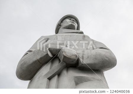 MURMANSK, RUSSIAN FEDERATION - AUGUST 06, 2015 - Monument of Alyosha MURMANSK, RUSSIAN FEDERATION - AUGUST 06, 2015 - Monument of Alyosha 124040036