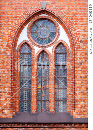 Window of a gothic cathedral Window of a gothic cathedral 124040119