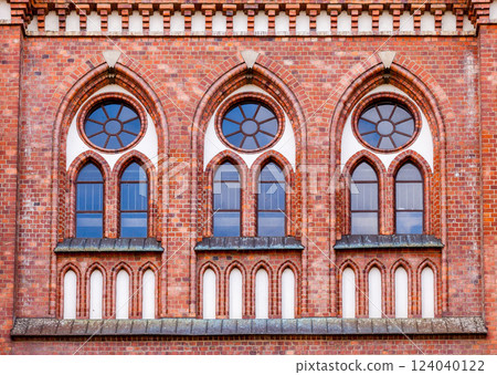 Windows of a gothic cathedral Windows of a gothic cathedral 124040122