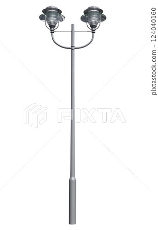 Street lamppost, isolated over white Street lamppost, isolated over white 124040160