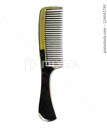 Sleek black comb isolated on white. Perfect for hair styling, beauty, grooming, and hygiene concepts. Minimalist aesthetic represents order, cleanliness, and selfcare. Sleek black comb isolated on white. Perfect for hair styling, beauty, grooming, and hygiene concepts. Minimalist aesthetic represents order, cleanliness, and selfcare. 124041795