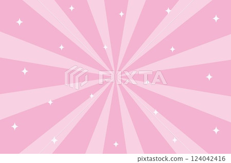 Background illustration of glitter marks and concentrated lines - Pink 124042416