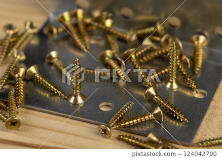 a set of metal products for construction and fastening work a set of metal products for construction and fastening work 124042700