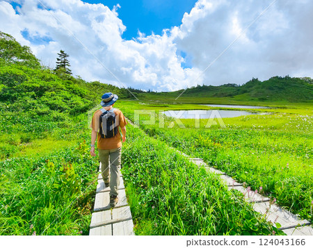 Hiuchi and Myoko mountain climbing in summer (Tengu's Garden) 124043166