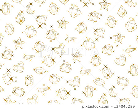 Cut glass pattern, 1 gold 124043289