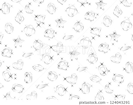 Cut glass pattern, 2 silver 124043291