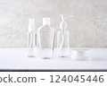 Plain cosmetic bottles 124045446
