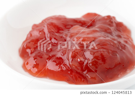 Strawberry jam close-up Strawberry jam close-up 124045813