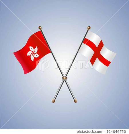 Hong Kong and England flags relations 124046750