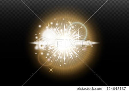 vector illustration of a glowing light vector illustration of a glowing light 124048187