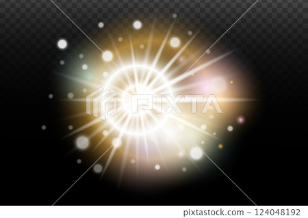 vector illustration of a glowing light effect 124048192