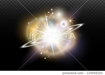 vector illustration of a glowing light effect vector illustration of a glowing light effect 124048193