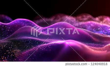 粒子、網路、網路影像 124048918