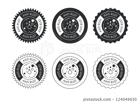 Anti rust icon design illustration. Anti oxidation sign, Rust resistant  symbol 124049830