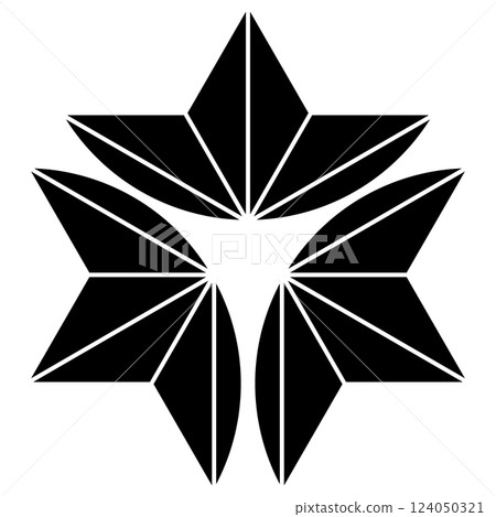 This is the family crest. It is called hemp leaf with three outer parts. This is the family crest. It is called hemp leaf with three outer parts. 124050321