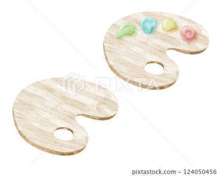 油漆調色板插圖 油漆調色板插圖 124050456