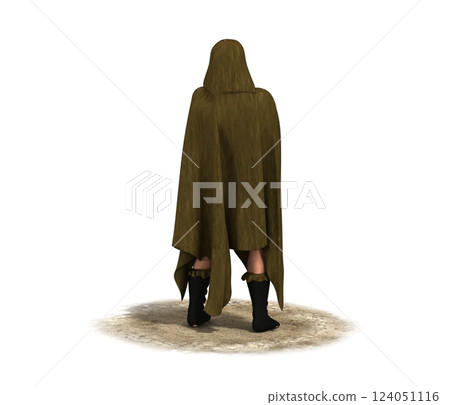 3D rendering, warrior character, illustration 124051116