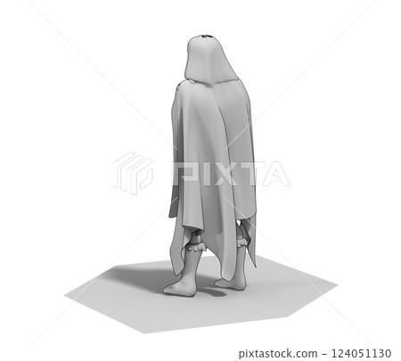 3D rendering, warrior character, illustration 3D rendering, warrior character, illustration 124051130