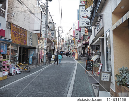 Road view in front of Shimokitazawa Station. Shimokitazawa South Exit Shopping Street. 124051266