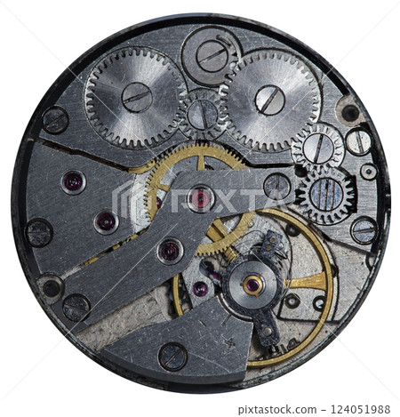 old clockwork, metal gears close up old clockwork, metal gears close up 124051988