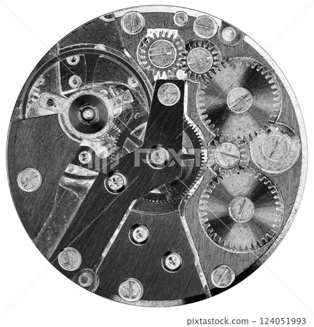 old clockwork, metal gears close up old clockwork, metal gears close up 124051993