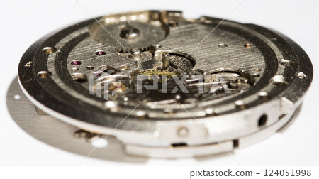 old clockwork, metal gears close up old clockwork, metal gears close up 124051998