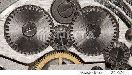 old clockwork, metal gears close up old clockwork, metal gears close up 124052003