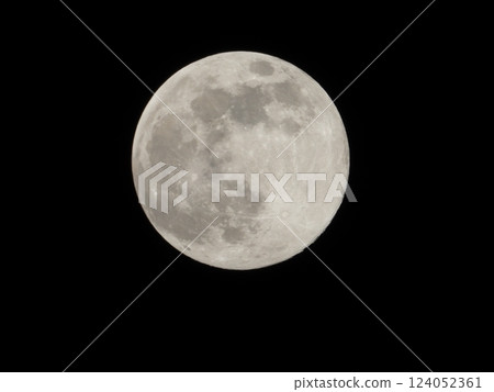 A photograph of the full moon. A photograph of the full moon. 124052361