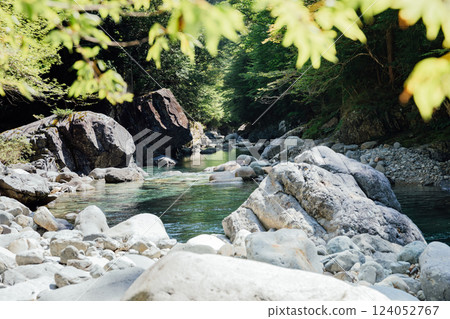 <Nagano> Beautiful mountain stream scenery in Atera Valley <Nagano> Beautiful mountain stream scenery in Atera Valley 124052767