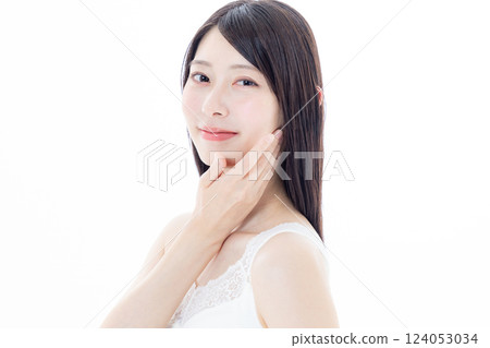 年輕女子的美麗形象 124053034