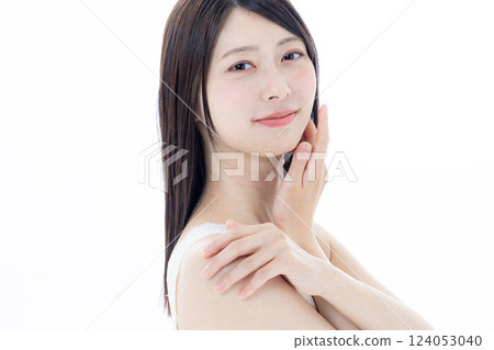 年輕女子的美麗形象 124053040