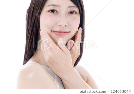 年輕女子的美麗形象 124053044