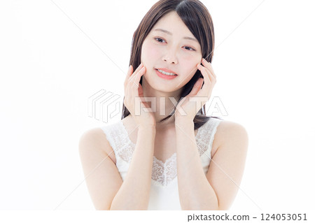 年輕女子的美麗形象 124053051