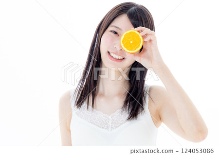婦女用桔子 124053086