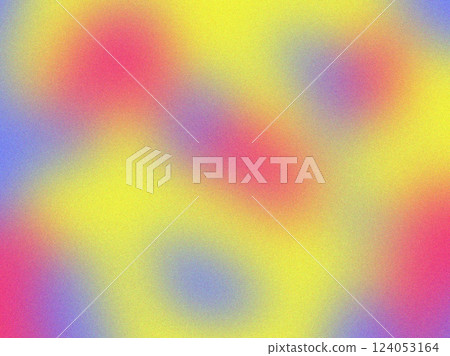 Colourful blurry abstract background of yellow pink colours. Smooth gradient of vivid colours with noise. Trendy wallpaper with film grain effect. Colourful blurry abstract background of yellow pink colours. Smooth gradient of vivid colours with noise. Trendy wallpaper with film grain effect. 124053164