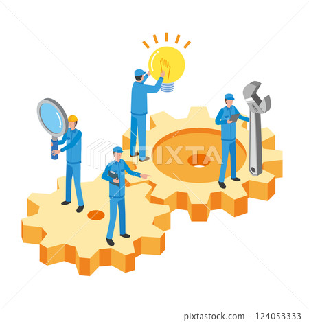 People who think about work improvement 124053333