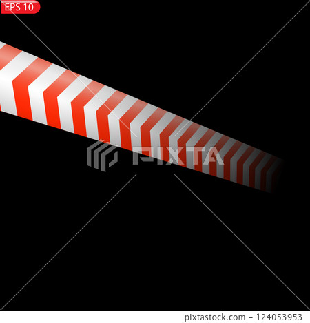 Black and color caution lines isolated 124053953