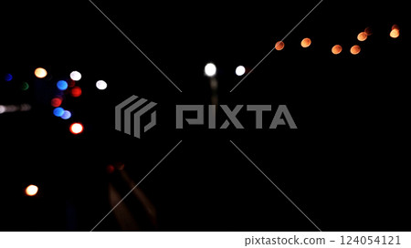 Multicolored night light bookeh effect on diwali and new year Multicolored night light bookeh effect on diwali and new year 124054121