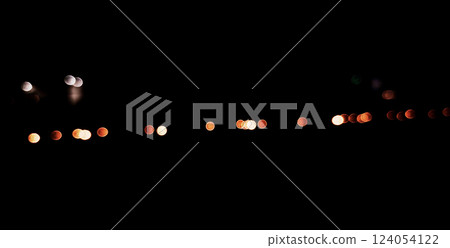 Multicolored night light bookeh effect on diwali and new year 124054122