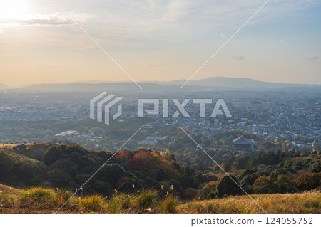 [秋天] 奈良公園 - 若草山眺望美景 124055752