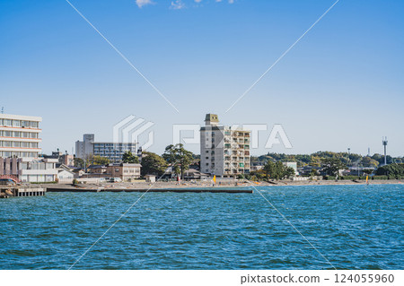 濱松市（靜岡縣）立山寺陽光海灘和濱名湖的景色 124055960