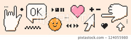 Simple geometric shapes. 124055980