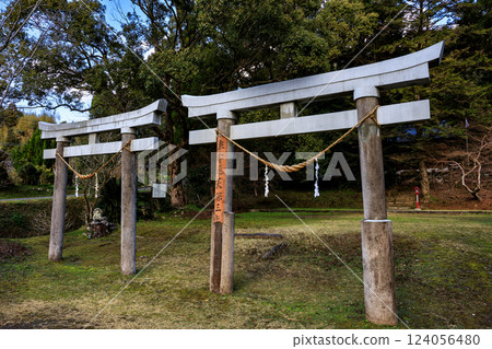 Suwa Shrine (Oonobuchi, Togo-cho, Satsumasendai City, Kagoshima Prefecture) Parallel Torii Gates 124056480