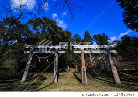 諏訪神社（鹿兒島縣薩摩川內市東鄉町大延渕）平行鳥居 124056486