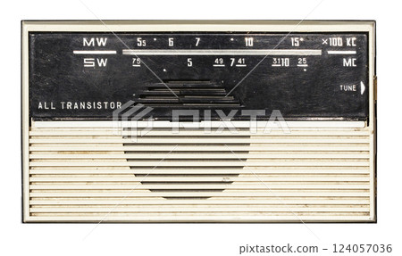 retro radio receiver 124057036