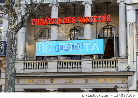 France, Paris, the Theatre des Varietes, performance hall France, Paris, the Theatre des Varietes, performance hall 124057109