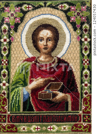 Handmade embroidery, folk arts and crafts Handmade embroidery, folk arts and crafts 124057430